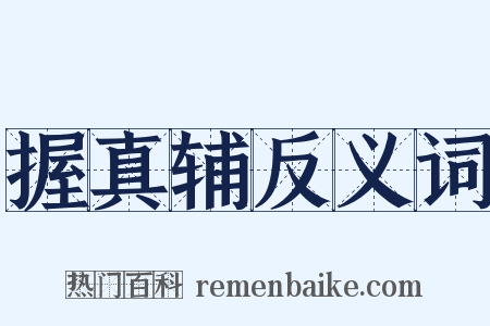 握真辅反义词是什么意思的图片